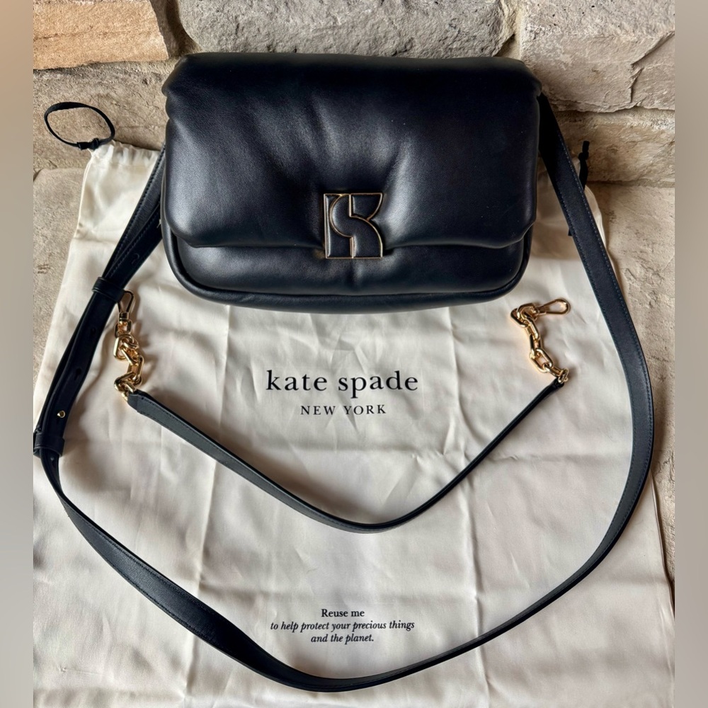 Kate Spade Dakota Puffy Leather Convertible Crossbody Bag - Picture 2 of 9